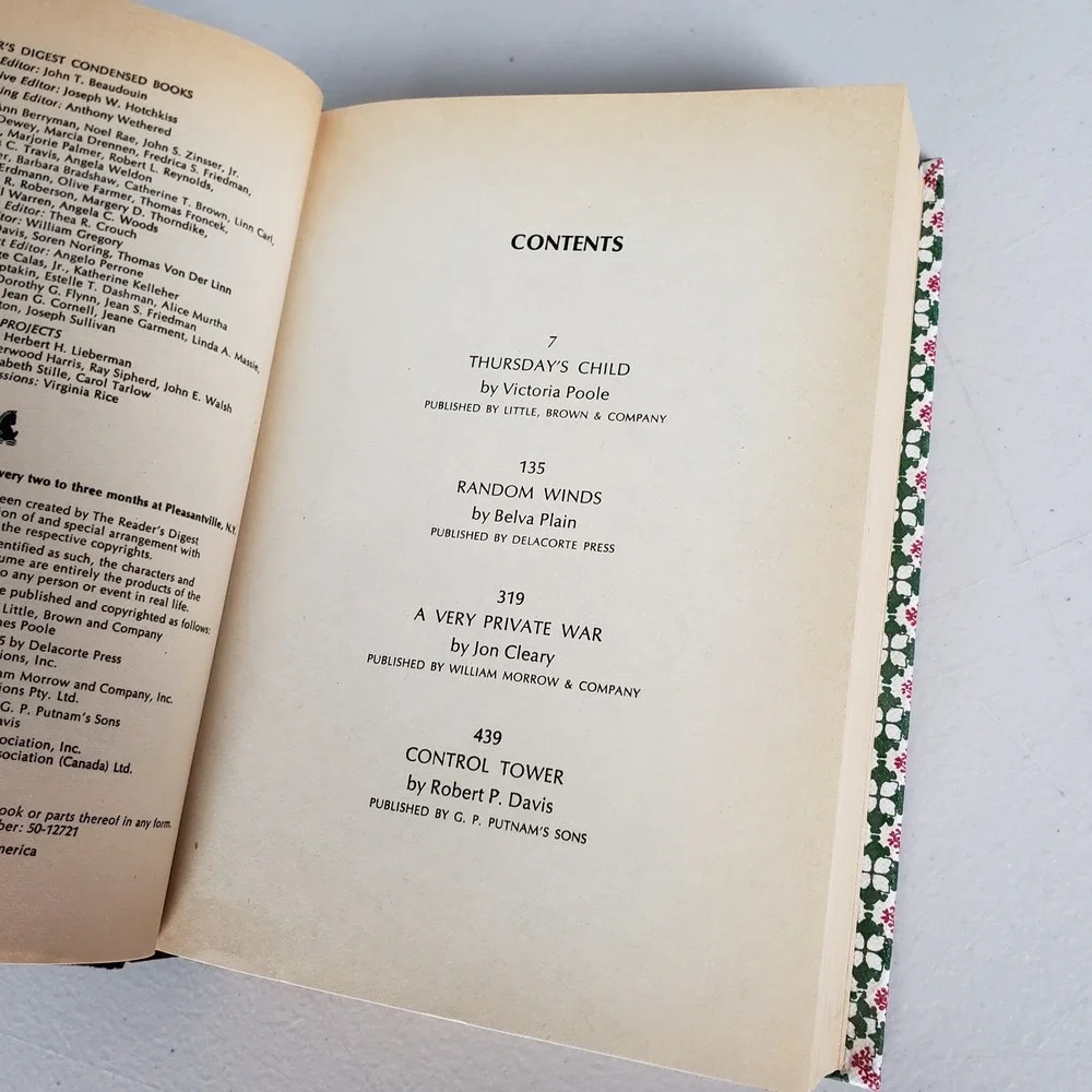 Readers Digest Condensed Books Vol 3 1980 Hardcover First Edition Vintage Green